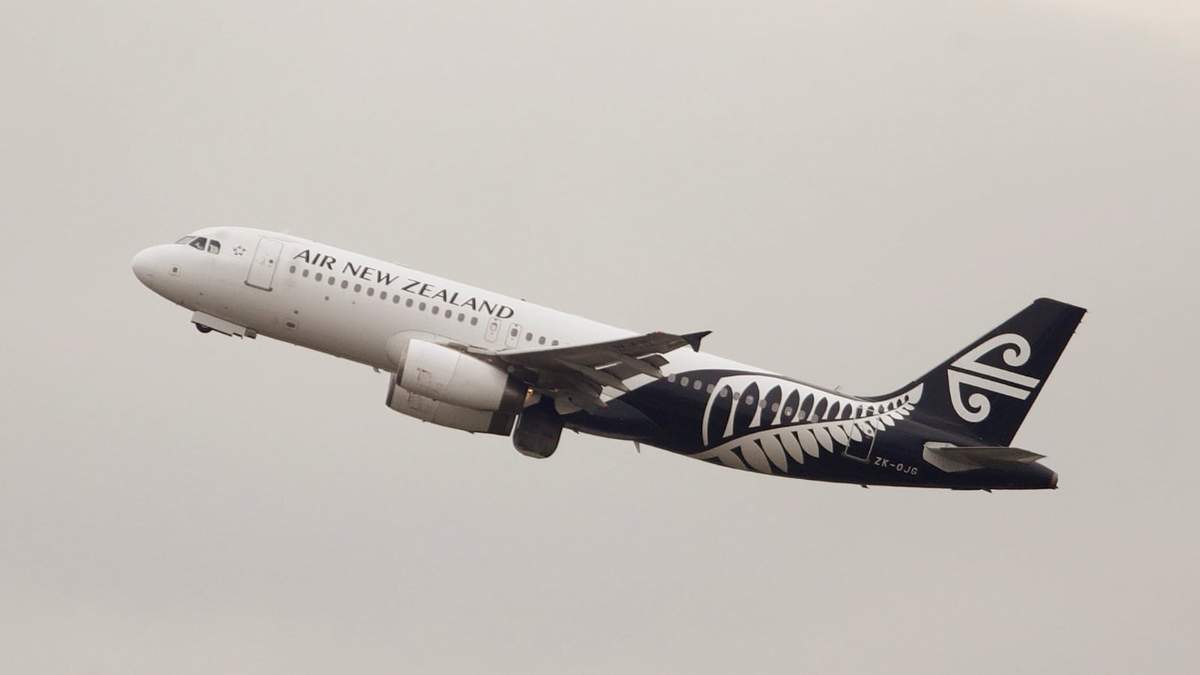 Avión del New Zealand Airs, la línea comercial más importante de Nueva Zelanda. Fuente: (Twitter)