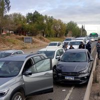 Choque en cadena entre cuatro autos en la Ruta 7: hubo daños pero ningún herido