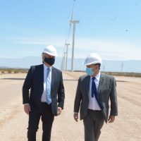 Alberto Fernández vistió las instalaciones del Parque Eólico Arauco SAPEM