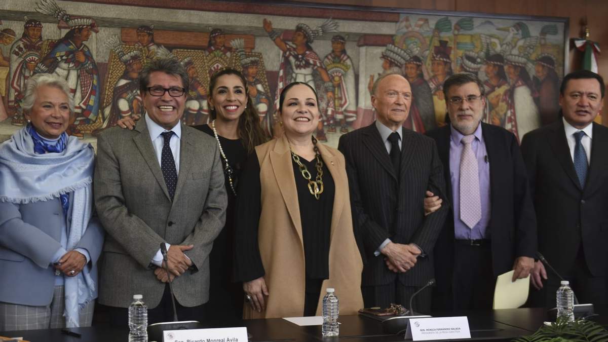 Entrega de propuestas en materia de procuración y administración de justicia. Sánchez Cordero junto con Gertz y Scherer