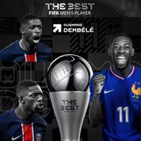 Dembelé fue el protagonista de la noche con el The Best