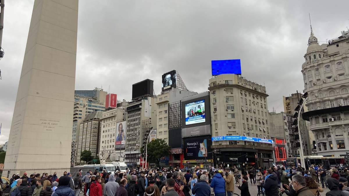 Marcha en el Obelisco. Fuente: (Instagram)