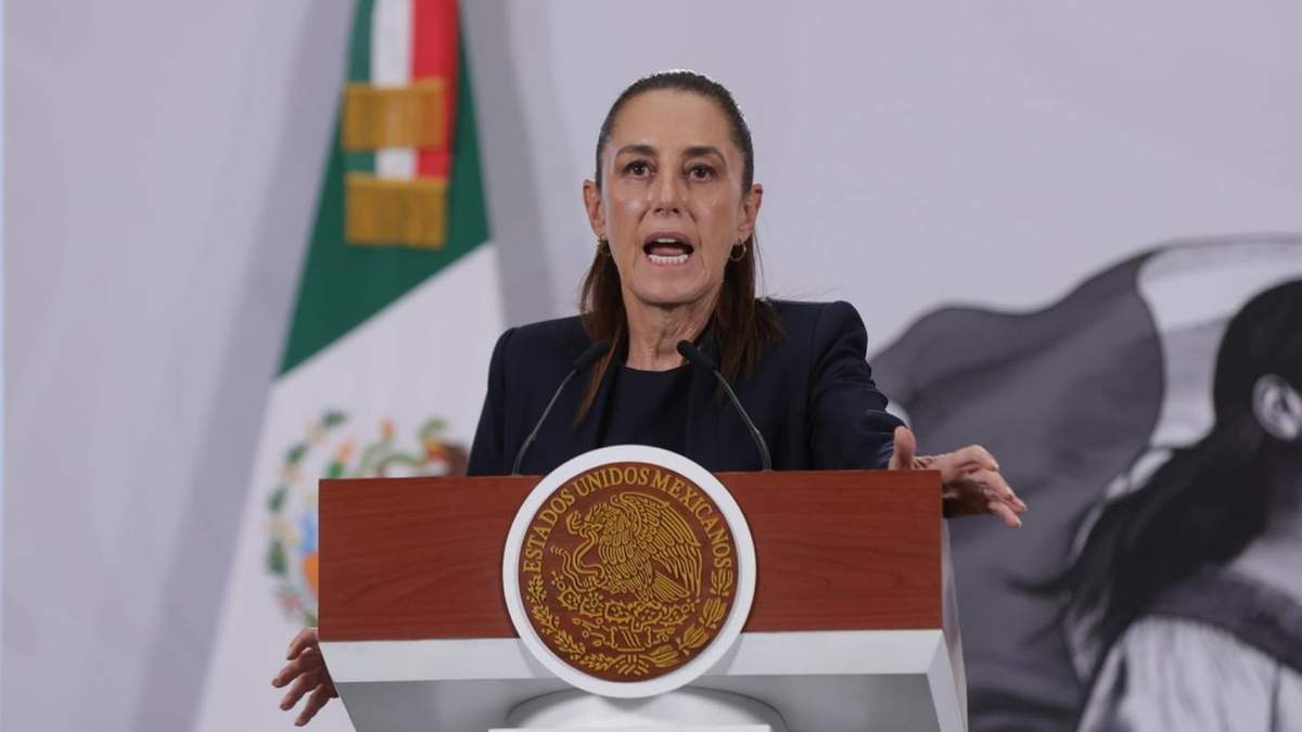 La presidenta Claudia Sheinbaum en la mañanera