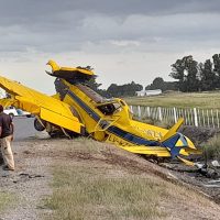 Un expiloto de carreras sufrió un accidente a bordo de su avioneta