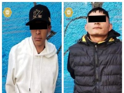 Detienen en el Centro a dos presuntos extorsionadores y narcomenudistas