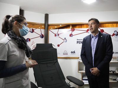 Koopmann inauguró la primera posta fija de donación de sangre por fuera de establecimientos de salud
