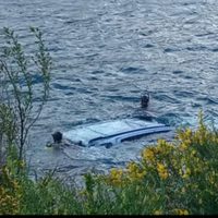 Accidente en el lago Nahuel Huapi: un despiste que pudo ser tragedia