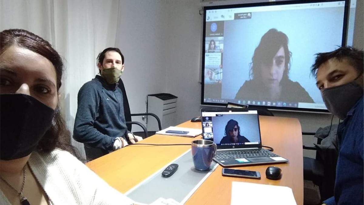 Equipo técnico de Desarrollo Urbano de la Municipalidad de Villa Pehuenia. Fuente: (Twitter)