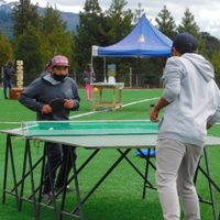 Excelente tarde recreativa para los jóvenes en Moquehue