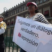 Maestros de la CNTE llegan al Zócalo de la CDMX