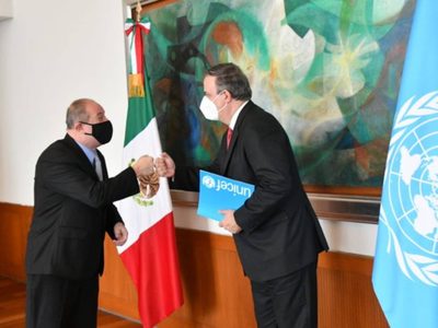 Representante de UNICEF México apoya retorno a clases presenciales:  Ebrard