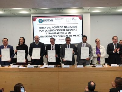 Universidades públicas firman acuerdo nacional para rendición de cuentas y transparencia