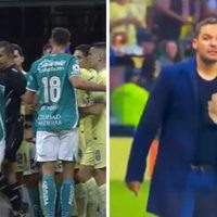 Rodillazo del árbitro, técnicos expulsados, 3 goles anulados: Así fue el polémico América vs. León