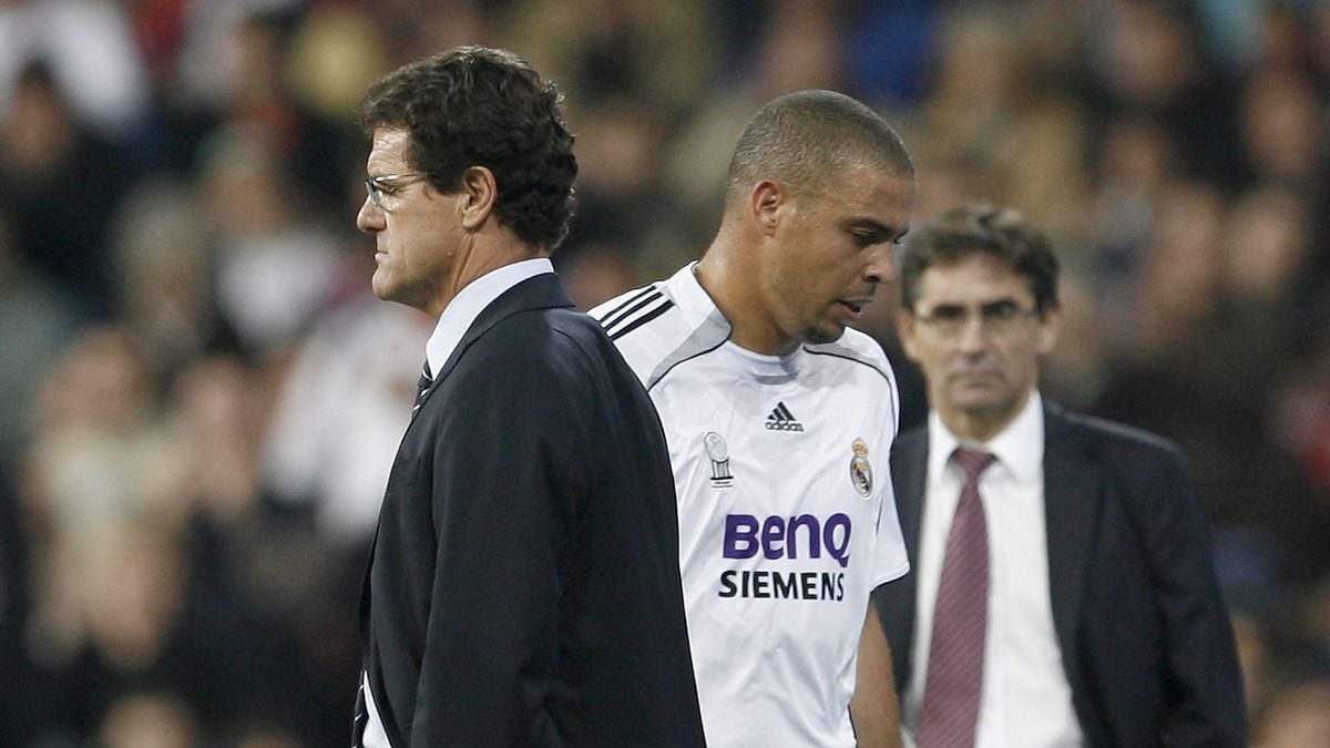 Capello y Ronaldo. Fuente: (Twitter).