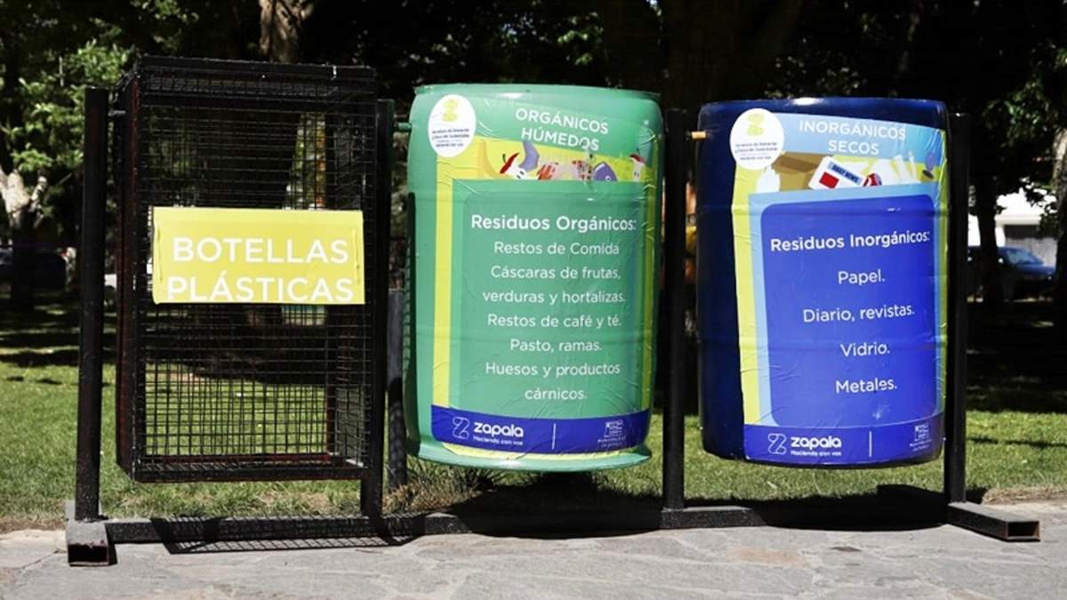 Proyecto separación de residuos en Zapala. Fuente: (Twitter)