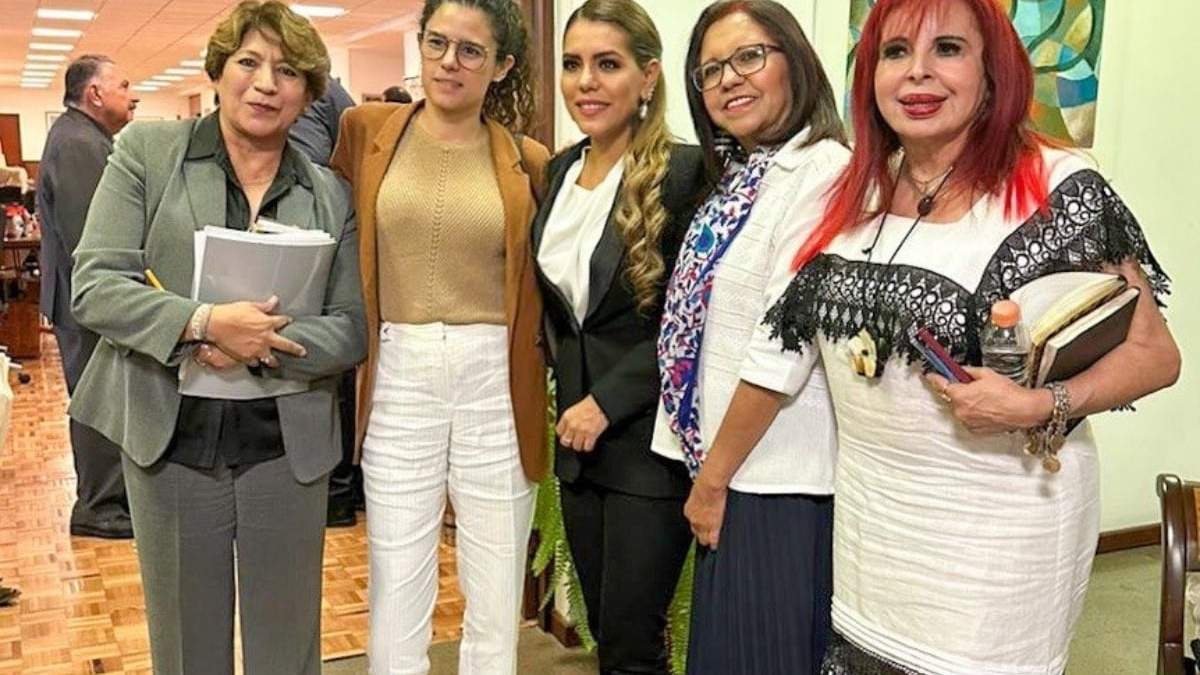 Delfina Gómez, Luisa María Alcalde, Evelyn Salgado, Leticia Ramírez y Layda Sansores