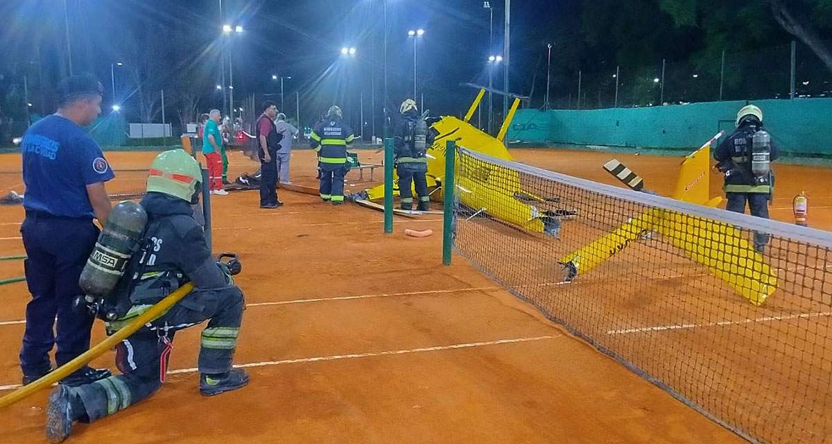 Game, set y partido para el helicóptero. Un susto impresionante.