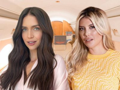 Lujos por doquier: el exclusivo jet privado en el que Zaira y Wanda Nara viajaron de París a Milán