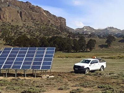 El EPEN instaló un sistema de energía solar en Pino Hachado