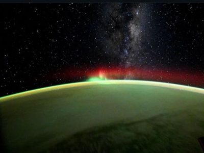 Video viral de la Vía Láctea captado desde la Estación Espacial Internacional