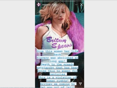 Madonna se solidariza con Britney Spears: "te vamos a sacar de la cárcel"