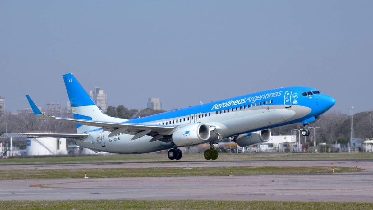 Aerolíneas Argentinas. Fuente: (Twitter)