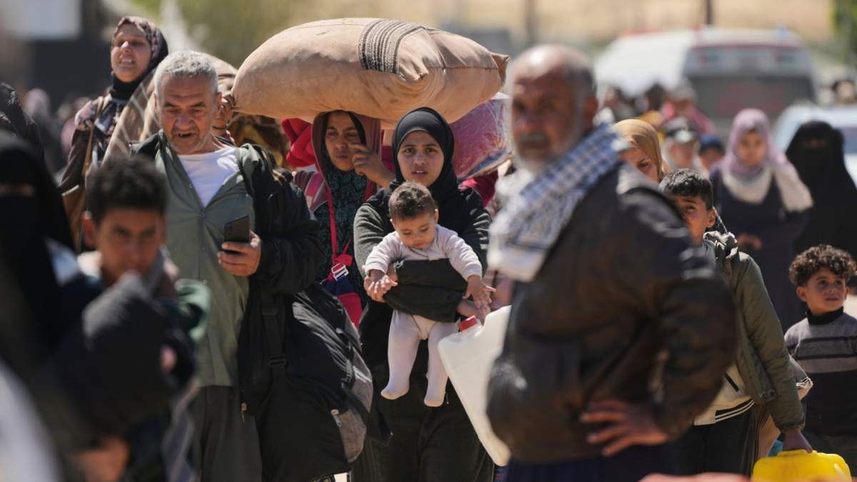 Palestinos desplazados