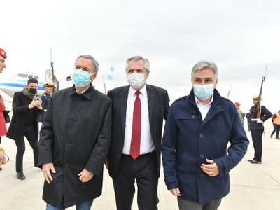 Schiaretti y Llaryora recibieron a Alberto Fernández en la provincia de Córdoba