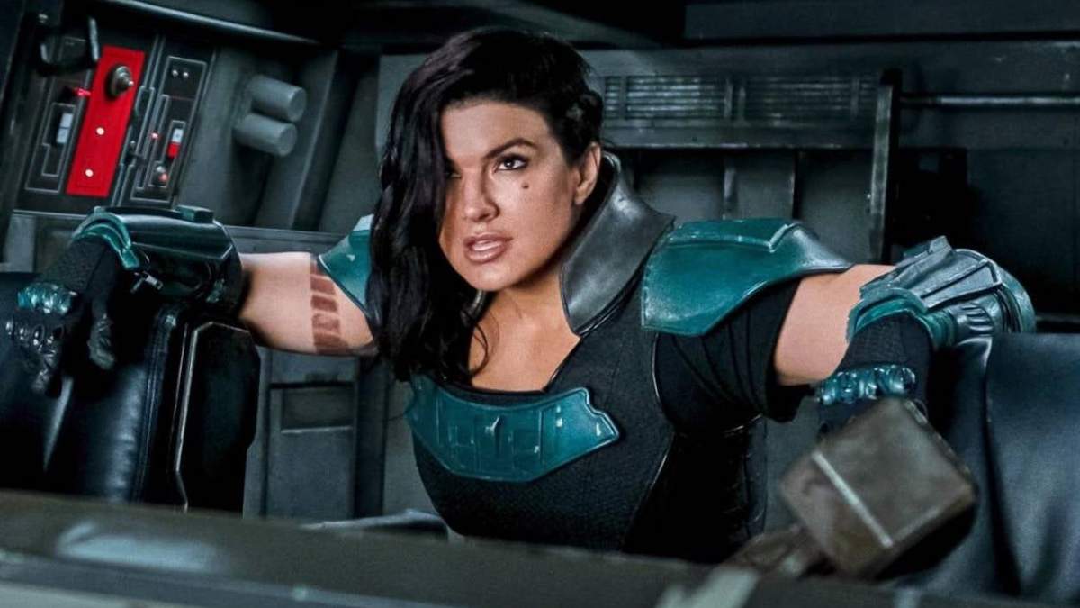 La actriz caracterizada como su personaje en la serie de Star Wars
