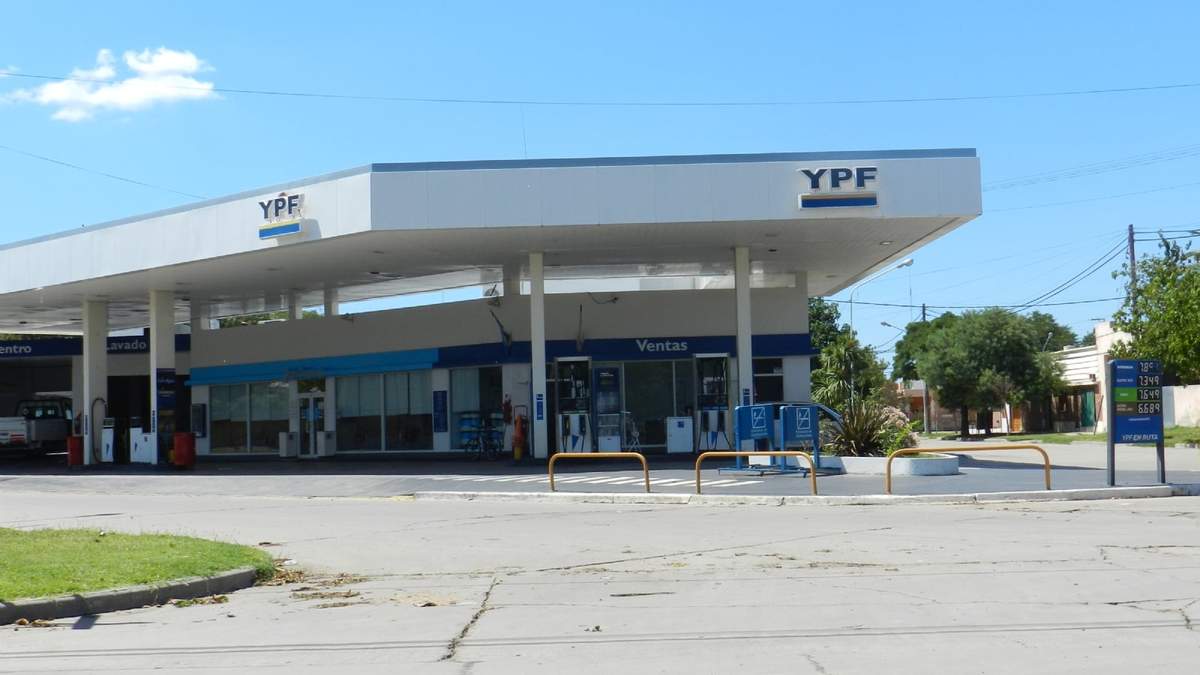Estación de servicio de YPF. Fuente: (Twitter)