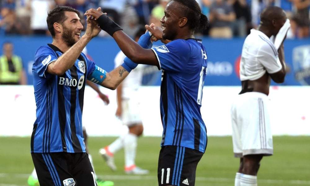 Nacho Piatti y Didier Drogba. Fuente: (Twitter)