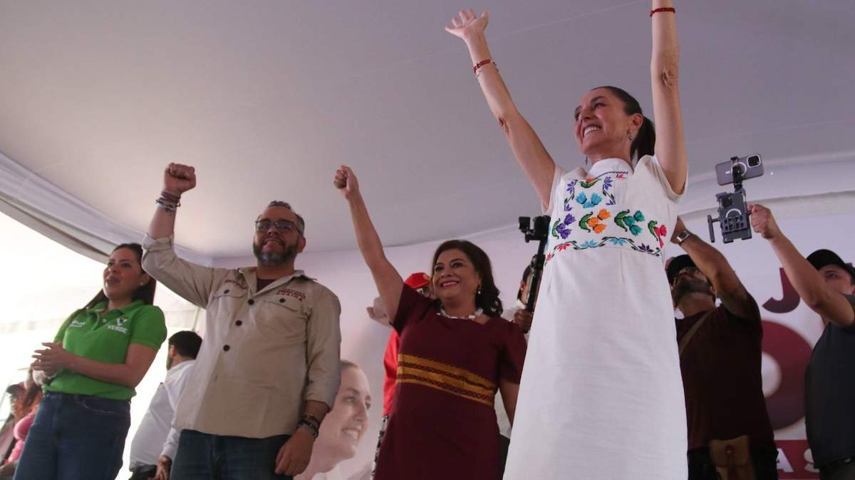 Mitin de Claudia Sheinbaum en Magdalena Contreras