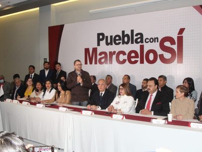 Presentan en Puebla plataforma de apoyo a Marcelo Ebrard