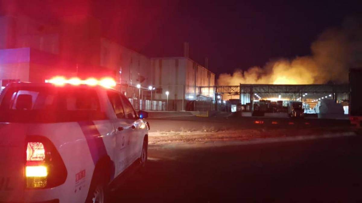El incendio en la bodega de Kimberly Clark