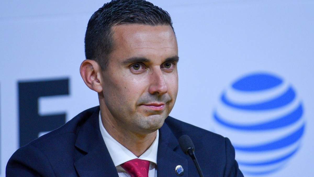 César Arturo Ramos durante la conferencia de prensa de la Comisión de Árbitros, en las instalaciones de la Federación Mexicana de Futbol (FMF)