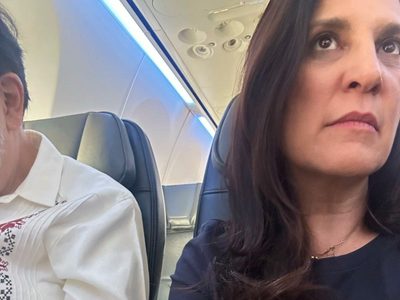 ¡No lo puedo creer!: Kenia López Rabadán presume que viaja al lado de Fernández Noroña