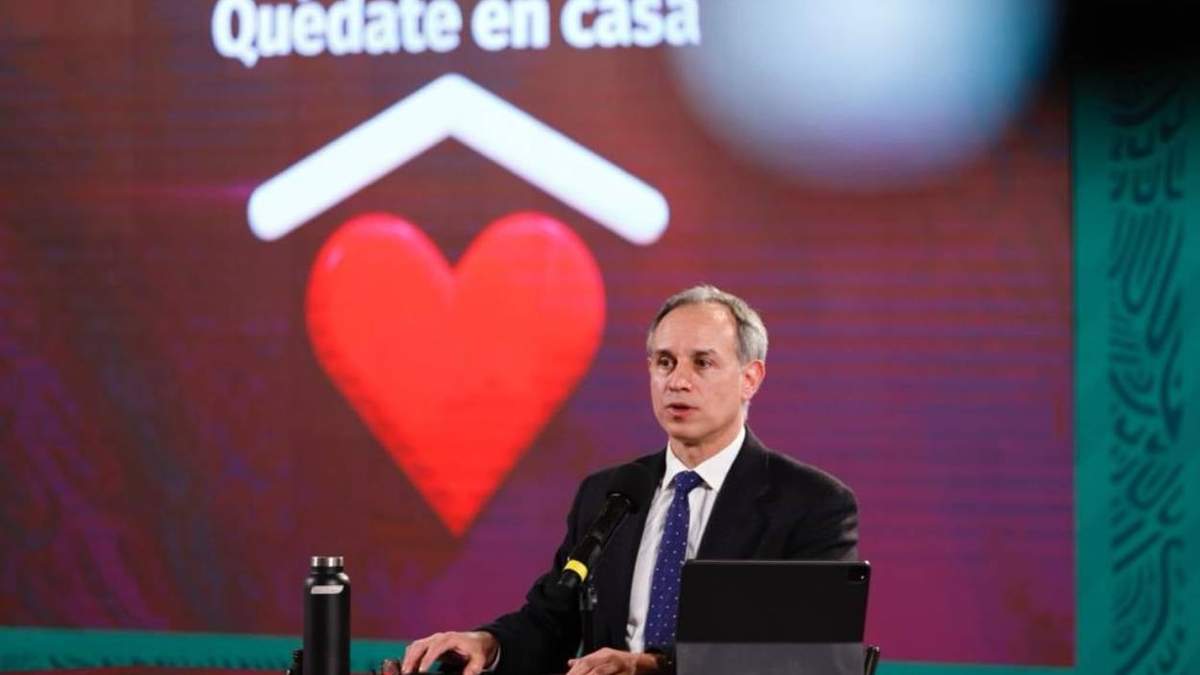 Hugo López-Gatell en la conferencia del lunes