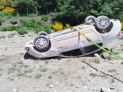 Dos incidentes de tránsito casi en simultáneo y en la misma Ruta Provincial 63