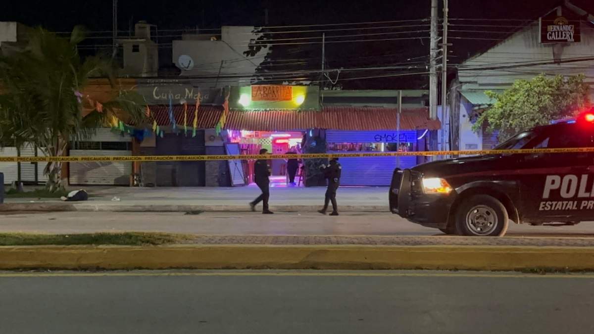 Bar ubicado en la avenida Tulum donde mataron a 3 personas