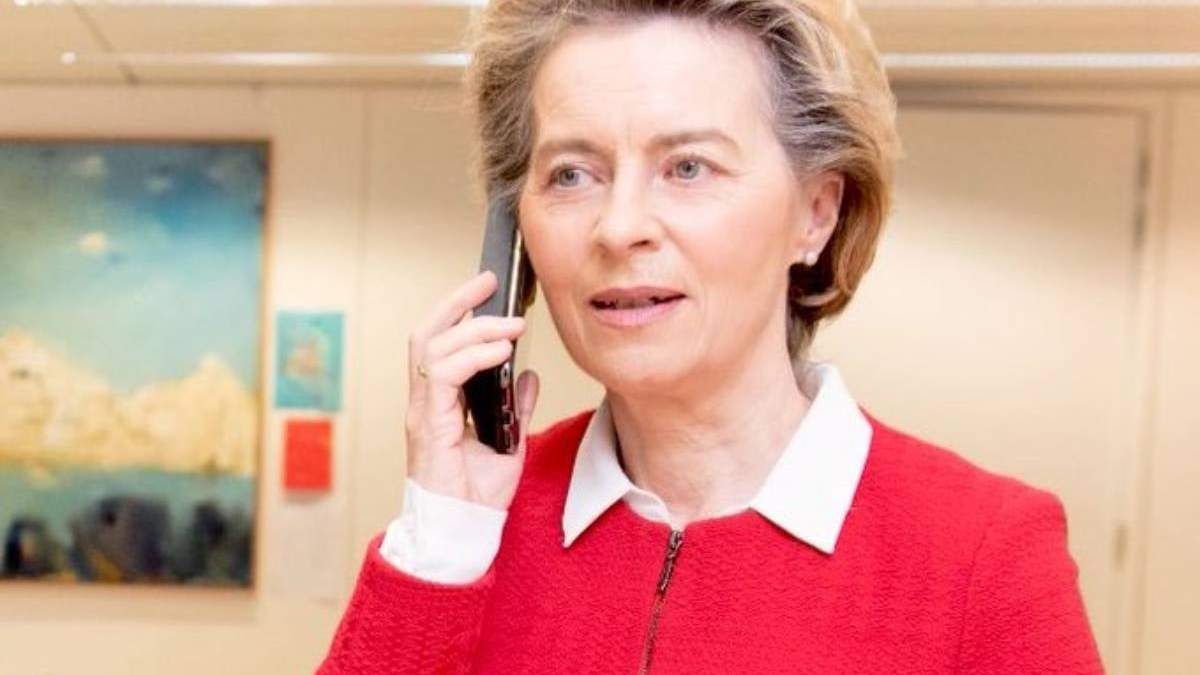 la presidenta de la Comisión Europea, Ursula von der Leyen