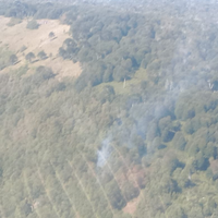 Se registraron dos focos de incendios en la zona norte del Parque Nacional Lanín