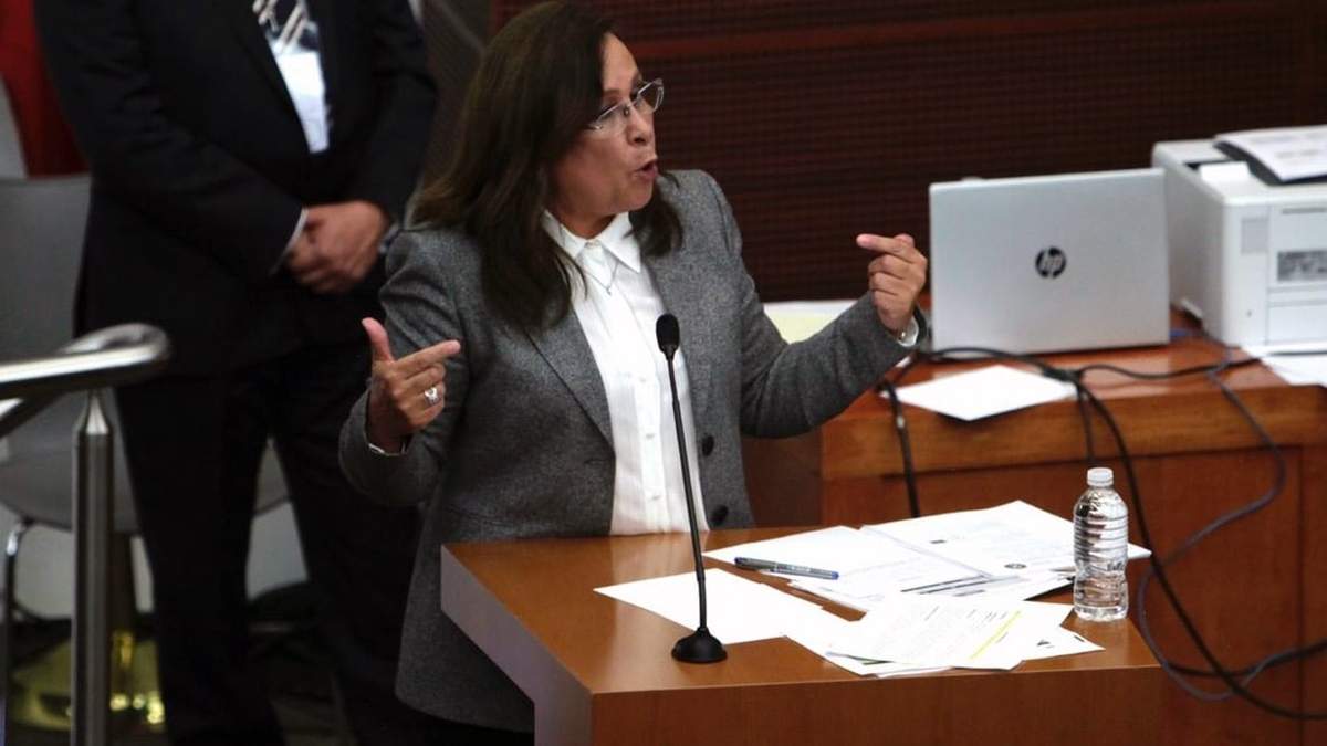 Rocío Nahle compareció ante la Comisión de Energía del Senado. Foto: Germán Canseco