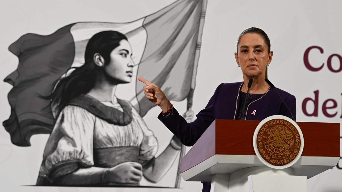 Claudia Sheinbaum en la conferencia mañanera