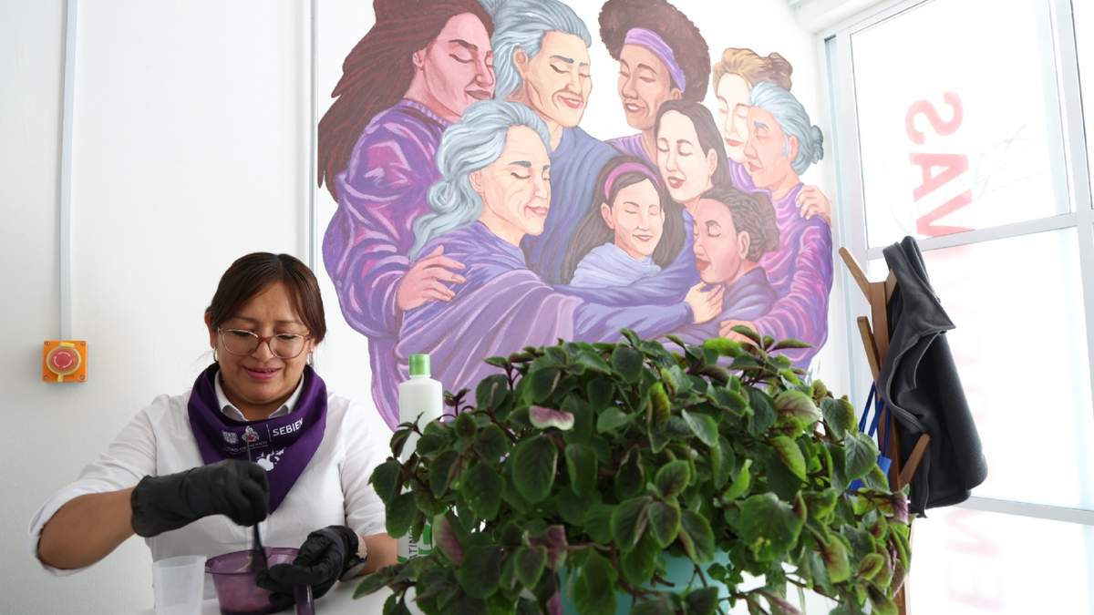 Inauguración de la Casa de las 3Rs del Cuidado “Pioneras de la Transformación”, en la colonia Pedregal de Santo Domingo, alcaldía Coyoacán, el pasado 21 de abril