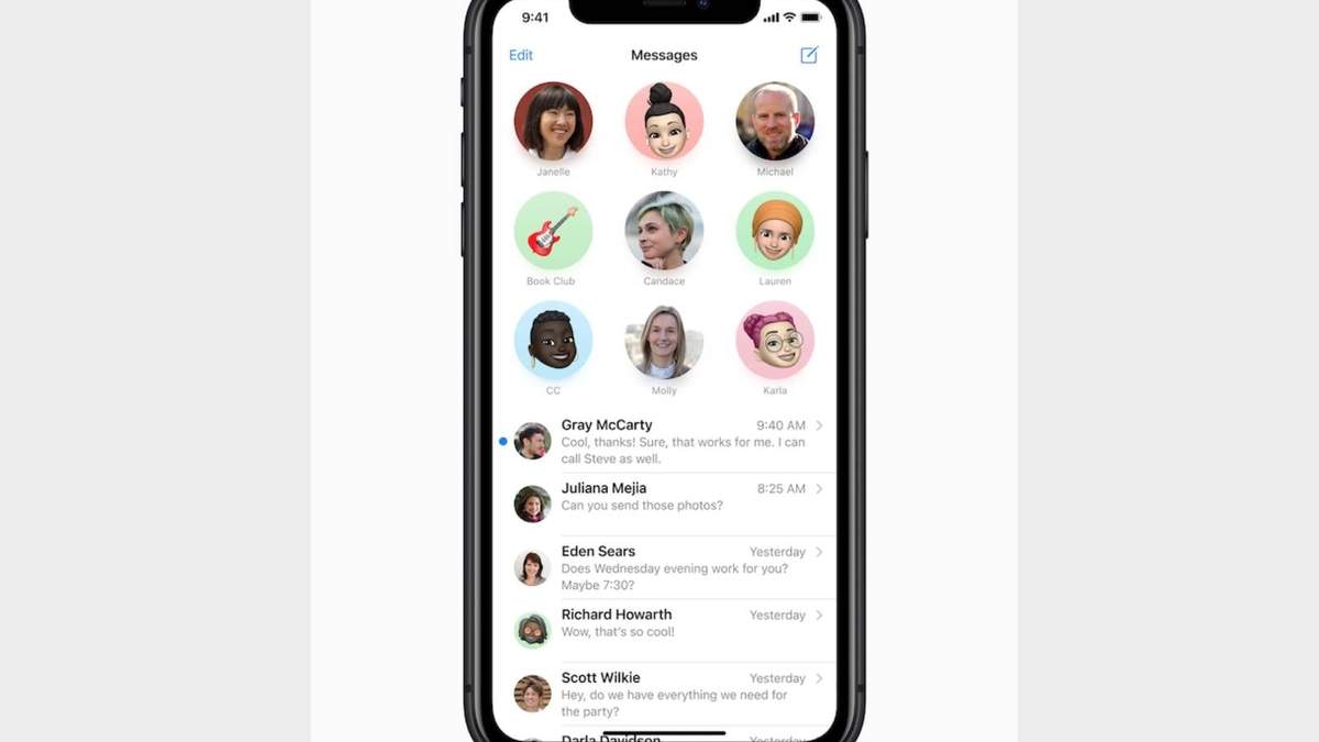 La aplicación iMessage