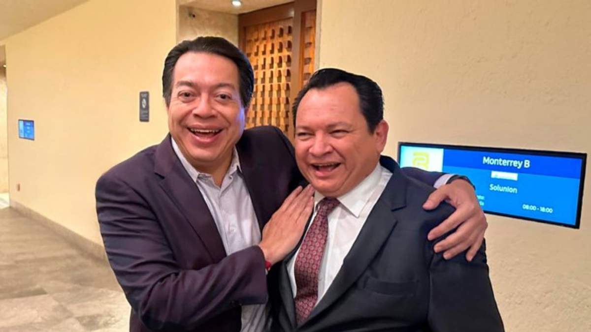 Mario Delgado con Joaquín "Huacho" Díaz