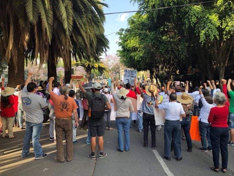 Marcha de damnificados por los sismos del 19 de septiembre de 2017