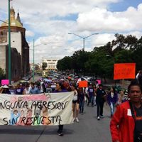 Marchan y exigen justicia para mujer violada en autobús de ETN