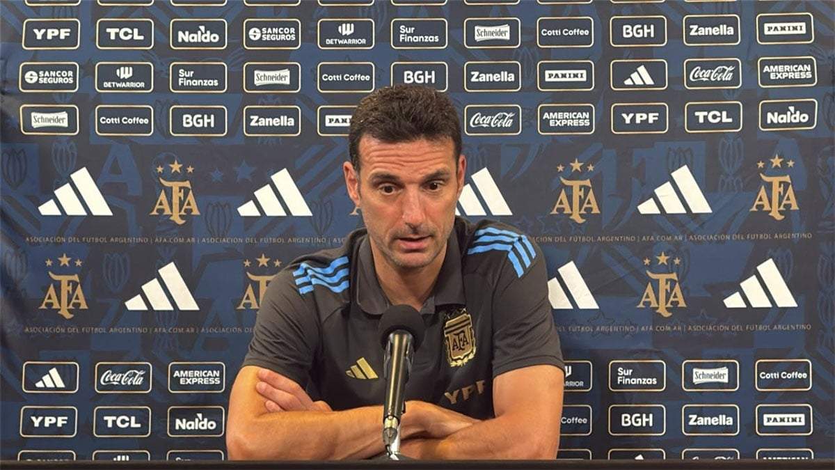 Lionel Scaloni quedó conforme con la Selección
