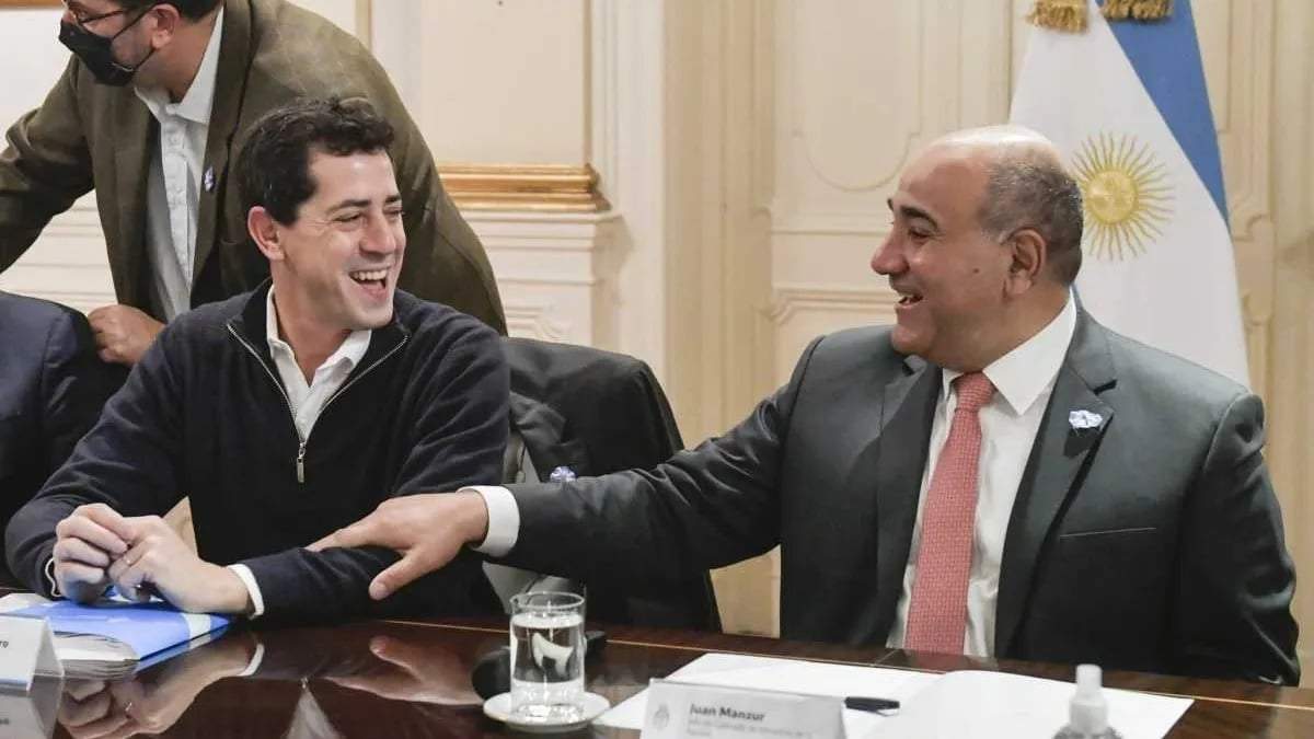 Wado de Pedro y Juan Manzur, la primera fórmula presidencial de Unión por la Patria. Fuente: (Twitter)